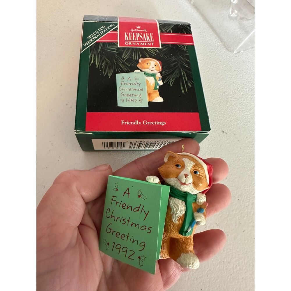Hallmark Friendly Greetings Ornament 1992